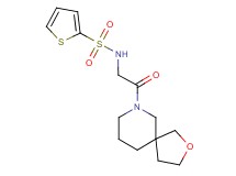 N-[2-(2-oxa-7-azaspiro[4.5]dec-7-yl)-2-oxoethyl]thiophene-2-sulfonamide