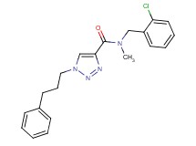 N-(2-chlorobenzyl)-N-methyl-1-(3-phenylpropyl)-1H-1,2,3-triazole-4-carboxamide