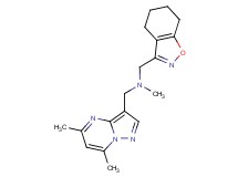 1-(5,7-dimethylpyrazolo[1,5-a]pyrimidin-3-yl)-N-methyl-N-(4,5,6,7-tetrahydro-1,2-benzisoxazol-3-ylmethyl)methanamine