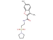3,6-dimethyl-N-[2-(pyrrolidin-1-ylsulfonyl)ethyl]-1-benzofuran-2-carboxamide