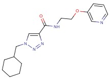 1-(cyclohexylmethyl)-N-[2-(3-pyridinyloxy)ethyl]-1H-1,2,3-triazole-4-carboxamide