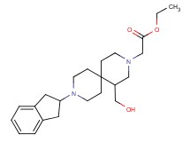 ethyl [9-(2,3-dihydro-1H-inden-2-yl)-1-(hydroxymethyl)-3,9-diazaspiro[5.5]undec-3-yl]acetate