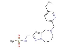 N-({5-[(5-ethylpyridin-2-yl)methyl]-5,6,7,8-tetrahydro-4H-pyrazolo[1,5-a][1,4]diazepin-2-yl}methyl)methanesulfonamide