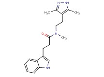 N-[2-(3,5-dimethyl-1H-pyrazol-4-yl)ethyl]-3-(1H-indol-3-yl)-N-methylpropanamide