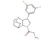 {2-[rel-(2R,3R,6R)-3-(3,5-difluorophenyl)-1,5-diazatricyclo[5.2.2.0~2,6~]undec-5-yl]-2-oxoethyl}amine dihydrochloride