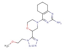 4-{2-[1-(2-methoxyethyl)-1H-tetrazol-5-yl]morpholin-4-yl}-5,6,7,8-tetrahydroquinazolin-2-amine