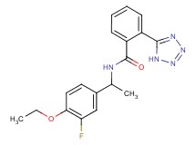 N-[1-(4-ethoxy-3-fluorophenyl)ethyl]-2-(1H-tetrazol-5-yl)benzamide