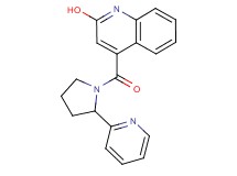4-{[2-(2-pyridinyl)-1-pyrrolidinyl]carbonyl}-2-quinolinol