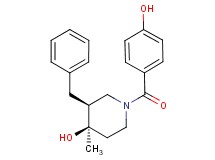 (3S*,4R*)-3-benzyl-1-(4-hydroxybenzoyl)-4-methyl-4-piperidinol