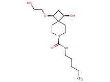 (1R*,3S*)-1-hydroxy-3-(2-hydroxyethoxy)-N-pentyl-7-azaspiro[3.5]nonane-7-carboxamide