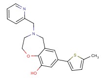 7-(5-methyl-2-thienyl)-4-(pyridin-2-ylmethyl)-2,3,4,5-tetrahydro-1,4-benzoxazepin-9-ol