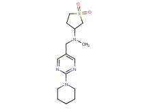 (1,1-dioxidotetrahydro-3-thienyl)methyl[(2-piperidin-1-ylpyrimidin-5-yl)methyl]amine