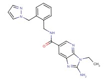 2-amino-3-ethyl-N-[2-(1H-pyrazol-1-ylmethyl)benzyl]-3H-imidazo[4,5-b]pyridine-6-carboxamide