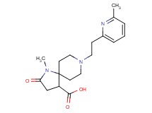 1-methyl-8-[2-(6-methylpyridin-2-yl)ethyl]-2-oxo-1,8-diazaspiro[4.5]decane-4-carboxylic acid