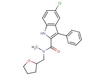 5-chloro-N-methyl-3-phenyl-N-(tetrahydro-2-furanylmethyl)-1H-indole-2-carboxamide