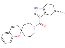 1-[(5-methyl-4,5,6,7-tetrahydro-1H-pyrazolo[4,3-c]pyridin-3-yl)carbonyl]spiro[azepane-4,2'-chromene]