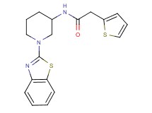 N-[1-(1,3-benzothiazol-2-yl)-3-piperidinyl]-2-(2-thienyl)acetamide
