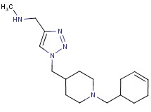 1-(1-{[1-(3-cyclohexen-1-ylmethyl)-4-piperidinyl]methyl}-1H-1,2,3-triazol-4-yl)-N-methylmethanamine
