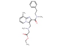 ethyl N-methyl-N-[(8-methyl-2-{[methyl(2-phenylethyl)amino]carbonyl}imidazo[1,2-a]pyridin-3-yl)methyl]glycinate