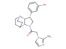 3-{(3R*,3aR*,7aR*)-1-[(2-methyl-1H-imidazol-1-yl)acetyl]octahydro-4,7-ethanopyrrolo[3,2-b]pyridin-3-yl}phenol