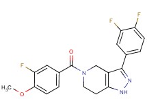 3-(3,4-difluorophenyl)-5-(3-fluoro-4-methoxybenzoyl)-4,5,6,7-tetrahydro-1H-pyrazolo[4,3-c]pyridine