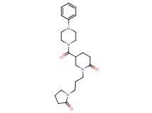 1-[3-(2-oxo-1-pyrrolidinyl)propyl]-5-[(4-phenyl-1-piperazinyl)carbonyl]-2-piperidinone