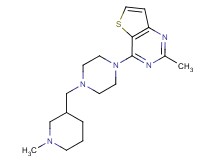 2-methyl-4-{4-[(1-methylpiperidin-3-yl)methyl]piperazin-1-yl}thieno[3,2-d]pyrimidine