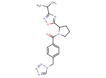 1-(4-{[2-(3-isopropyl-1,2,4-oxadiazol-5-yl)-1-pyrrolidinyl]carbonyl}benzyl)-1H-tetrazole