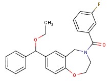7-[ethoxy(phenyl)methyl]-4-(3-fluorobenzoyl)-2,3,4,5-tetrahydro-1,4-benzoxazepine
