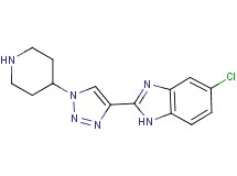 5-chloro-2-(1-piperidin-4-yl-1H-1,2,3-triazol-4-yl)-1H-benzimidazole