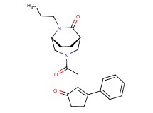 (1S*,5R*)-3-[(5-oxo-2-phenylcyclopent-1-en-1-yl)acetyl]-6-propyl-3,6-diazabicyclo[3.2.2]nonan-7-one