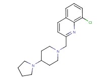 8-chloro-2-[(4-pyrrolidin-1-ylpiperidin-1-yl)methyl]quinoline