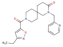 9-[(3-ethylisoxazol-5-yl)carbonyl]-2-(pyridin-2-ylmethyl)-2,9-diazaspiro[5.5]undecan-3-one