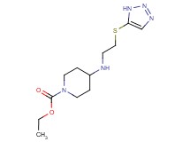 ethyl 4-{[2-(1H-1,2,3-triazol-5-ylthio)ethyl]amino}piperidine-1-carboxylate