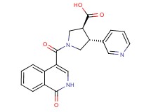 (3S*,4R*)-1-[(1-oxo-1,2-dihydroisoquinolin-4-yl)carbonyl]-4-pyridin-3-ylpyrrolidine-3-carboxylic acid