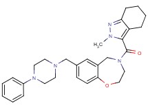 4-[(2-methyl-4,5,6,7-tetrahydro-2H-indazol-3-yl)carbonyl]-7-[(4-phenyl-1-piperazinyl)methyl]-2,3,4,5-tetrahydro-1,4-benzoxazepine