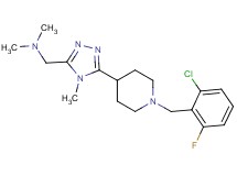 ({5-[1-(2-chloro-6-fluorobenzyl)piperidin-4-yl]-4-methyl-4H-1,2,4-triazol-3-yl}methyl)dimethylamine