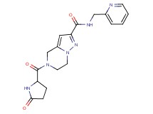 5-(5-oxoprolyl)-N-(pyridin-2-ylmethyl)-4,5,6,7-tetrahydropyrazolo[1,5-a]pyrazine-2-carboxamide