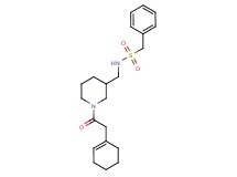 N-{[1-(1-cyclohexen-1-ylacetyl)-3-piperidinyl]methyl}-1-phenylmethanesulfonamide