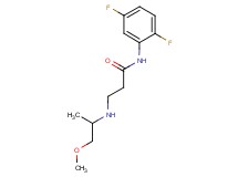 N-(2,5-difluorophenyl)-3-[(2-methoxy-1-methylethyl)amino]propanamide