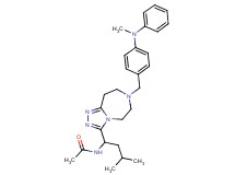 N-[3-methyl-1-(7-{4-[methyl(phenyl)amino]benzyl}-6,7,8,9-tetrahydro-5H-[1,2,4]triazolo[4,3-d][1,4]diazepin-3-yl)butyl]acetamide