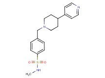 N-methyl-4-[(4-pyridin-4-ylpiperidin-1-yl)methyl]benzenesulfonamide