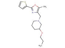 1-{[5-methyl-2-(2-thienyl)-1,3-oxazol-4-yl]methyl}-3-propoxypiperidine