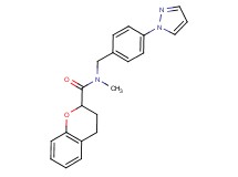 N-methyl-N-[4-(1H-pyrazol-1-yl)benzyl]-2-chromanecarboxamide