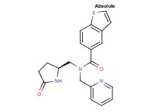 N-{[(2S)-5-oxo-2-pyrrolidinyl]methyl}-N-(2-pyridinylmethyl)-1-benzothiophene-5-carboxamide