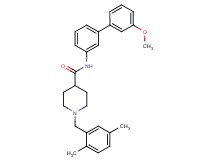 1-(2,5-dimethylbenzyl)-N-(3'-methoxy-3-biphenylyl)-4-piperidinecarboxamide