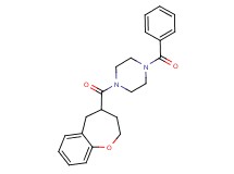 1-benzoyl-4-(2,3,4,5-tetrahydro-1-benzoxepin-4-ylcarbonyl)piperazine