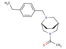 (1R*,5R*)-3-acetyl-6-(4-ethylbenzyl)-3,6-diazabicyclo[3.2.2]nonane