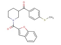 [1-(1-benzofuran-2-ylcarbonyl)-3-piperidinyl][4-(methylthio)phenyl]methanone