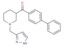 4-biphenylyl[1-(1H-pyrazol-3-ylmethyl)-3-piperidinyl]methanone